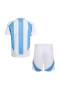 Argentina National Football Team Kid Short Sleeves Home Football Kit 2024-25