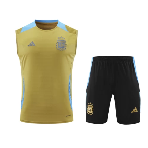 Argentina National Football Team Men Sleeveless Football Kit 2024-25