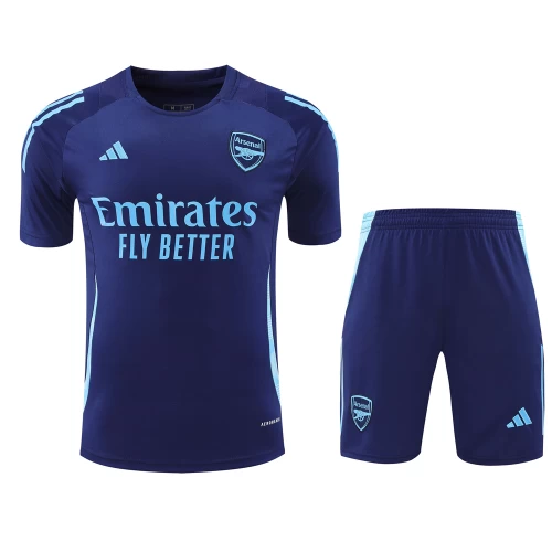 Arsenal FC Men Short Sleeves Football Kit Dark Blue 2024-25 