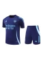 Arsenal FC Men Short Sleeves Football Kit Dark Blue 2024-25 