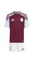 Aston Villa Fc Kid Short Sleeves Home Football Kit 2024-25