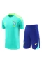 Brazil National Football Team Men Short Sleeves Football Training Kit 2024-25