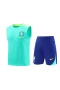 Brazil National Football Team Men Vest Football Kit 2024-25