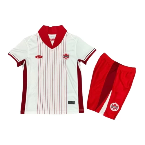 Canada National Football Team Kid Short Sleeves Away Football Kit 2024-25