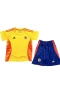 Colombia National Football Team Kid Short Sleeves Home Football Kit 2024-25