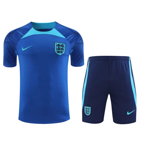 England National Football Team Men Short Sleeves Football Kit Dark Blue