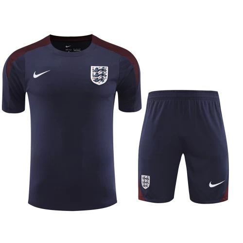 England National Football Team Men Short Sleeves Football Kit Dark Blue 2024-25