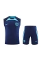 England National Football Team Men Singlet Sleeveless Football Kit Dark Blue