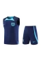 England National Football Team Men Singlet Sleeveless Football Kit Dark Blue