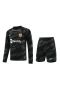 FC Barcelona Men Goalkeeper Long Sleeves Football Kit Black 2024