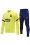 FC Barcelona Men Long Sleeves Half Zip Football Kit