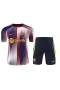 FC Barcelona Men Short Sleeve Football Kit With Zipper Pocket 2024