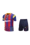 FC Barcelona Men Short Sleeve Football Kit With Zipper Pocket