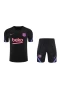 FC Barcelona Men Short Sleeve Football Training Kit Black