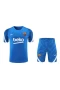 FC Barcelona Men Short Sleeve Football Training Kit Blue