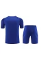 FC Barcelona Men Short Sleeves Football Kit Klein Blue