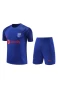 FC Barcelona Men Short Sleeves Football Kit Klein Blue