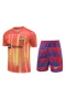 FC Barcelona Men Short Sleeves Football Kit Orange 2024