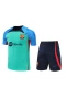 FC Barcelona Men Short Sleeves Football Kit With Zipper Pocket 2023