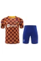 FC Barcelona Men Short Sleeves Football Kit With Zipper Pocket 2024