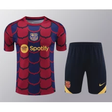 FC Barcelona Men Short Sleeves Football Suit 2024-25