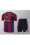 FC Barcelona Men Short Sleeves Football Suit 2024-25