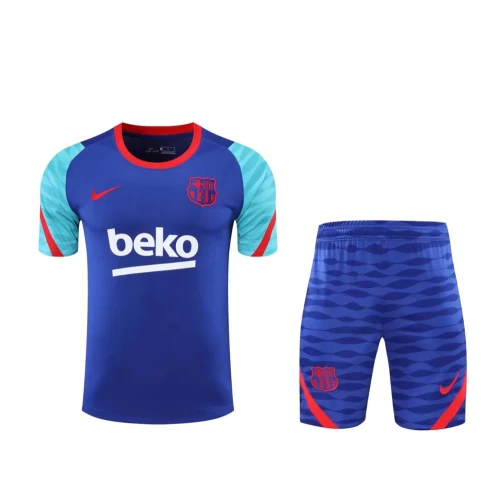 FC Barcelona Men Short Sleeves Football Training Kit