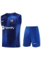 FC Barcelona Men Singlet Sleeveless Football Kit Blue