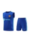 FC Barcelona Men Vest Sleeveless Football Kit Blue 2024