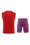 FC Barcelona Men Vest Sleeveless Football Kit Red 2024