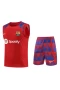 FC Barcelona Men Vest Sleeveless Football Kit Red 2024