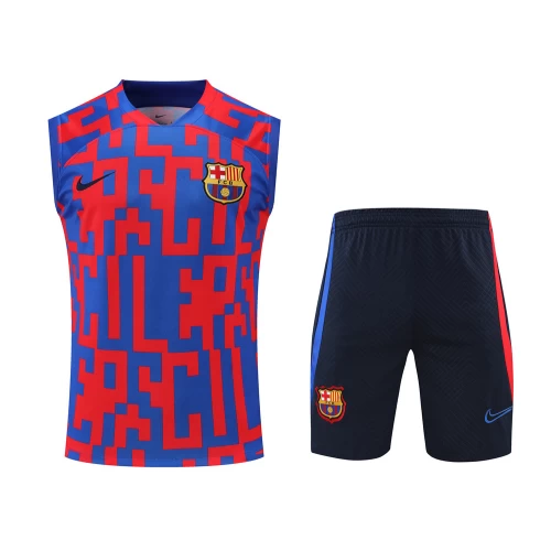 FC Barcelona Men Vest Sleeveless Football Suit Camouflage 2023