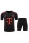 FC Bayern Munchen Men Short Sleeves Football Kit Black 2024