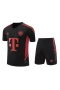 FC Bayern Munchen Men Short Sleeves Football Kit Black 2024