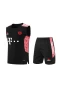 FC Bayern Munchen Men Vest Sleeveless Football Training Kit Black