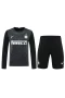 Football Club Internazionale Milano Men Goalkeeper Long Sleeves Football Kit Black