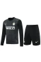 Football Club Internazionale Milano Men Goalkeeper Long Sleeves Football Kit Black