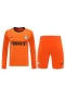 Football Club Internazionale Milano Men Goalkeeper Long Sleeves Football Kit Orange