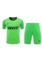 Football Club Internazionale Milano Men Goalkeeper Short Sleeves Football Kit Green