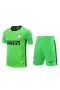 Football Club Internazionale Milano Men Goalkeeper Short Sleeves Football Kit Green