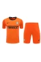 Football Club Internazionale Milano Men Goalkeeper Short Sleeves Football Kit Orange