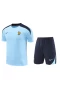 France National Football Team Men Short Sleeves Football Kit Blue 2024-25