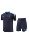 France National Football Team Men Short Sleeves Football Kit Dark Blue 2024-25