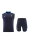 France National Football Team Men Sleeveless Football Kit Dark Blue 2024-25