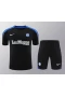 Inter Milan Men Short Sleeves Football Kit Black 2024-25 