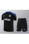 Inter Milan Men Short Sleeves Football Kit Black 2024-25 