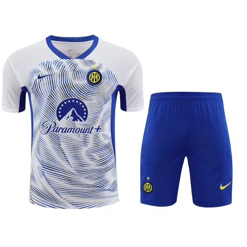 inter milan men short sleeves football training kit 2024 