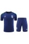 Italy National Football Team Men Short Sleeves Football Kit Blue 2024-25