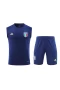 Italy National Football Team Men Sleeveless Football Kit Blue 2024-25