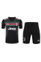 Juventus F Men Short Sleeves Football Kit Black